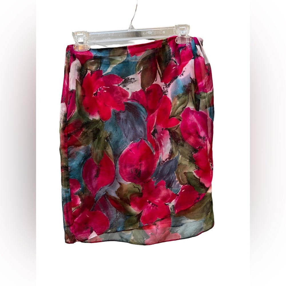 Vintage Glendora Floral Wrap Skirt No Tags
